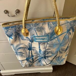 Blue and Gold Women's Tote Bag